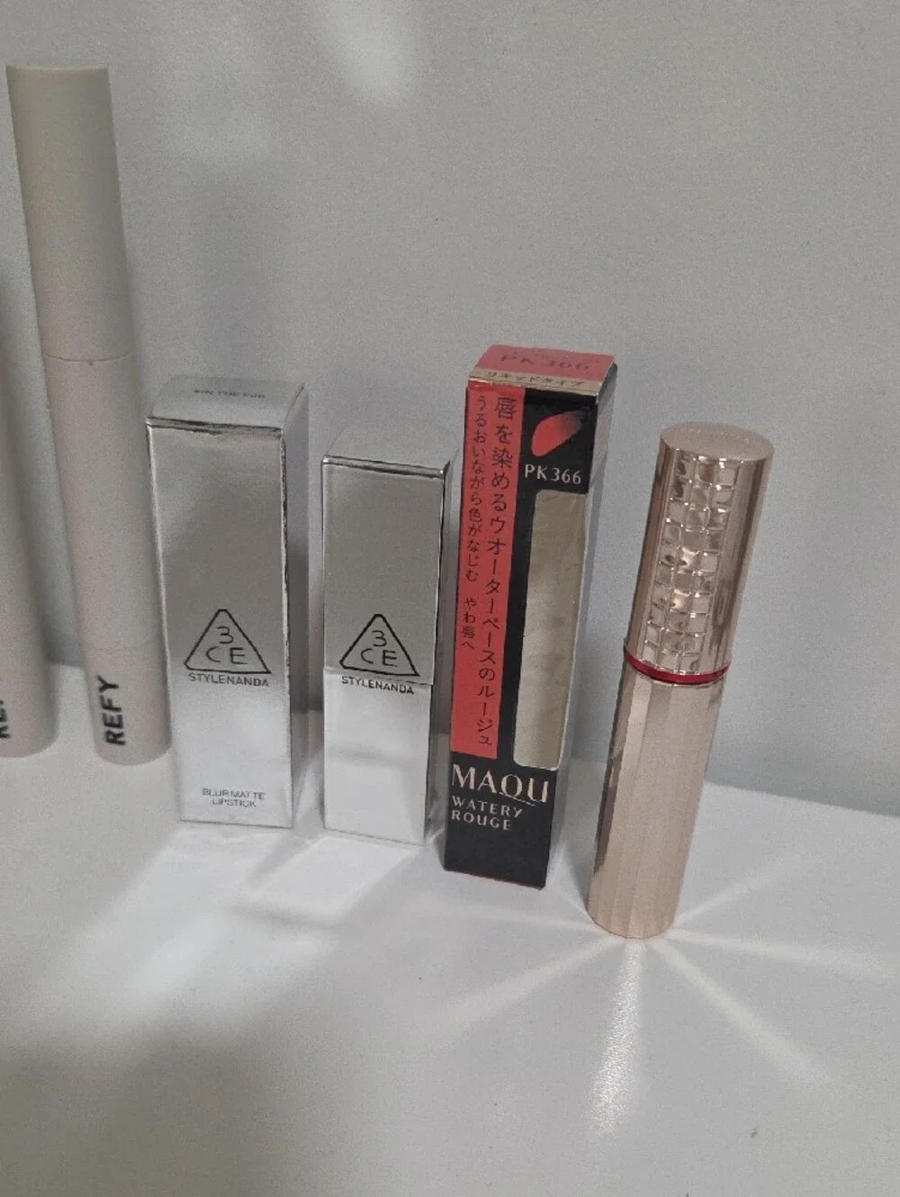 Set of 6 REFY, Colorpop, Peripera, 3CE, Maquillage Lip Stick, Blush, Blurmatte